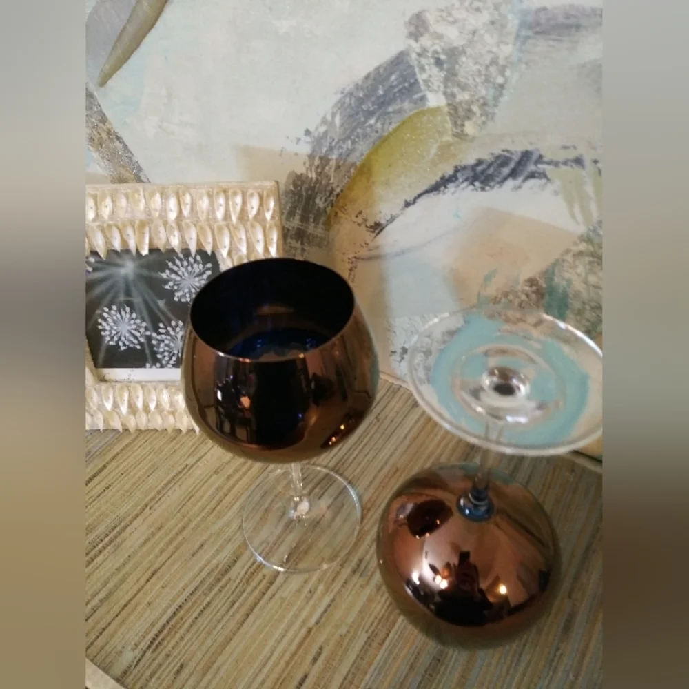 Pier I Copper Glasses Set Of 2